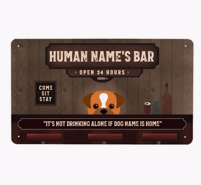 Vintage Bar: Personalised {breedFullName} Metal Sign